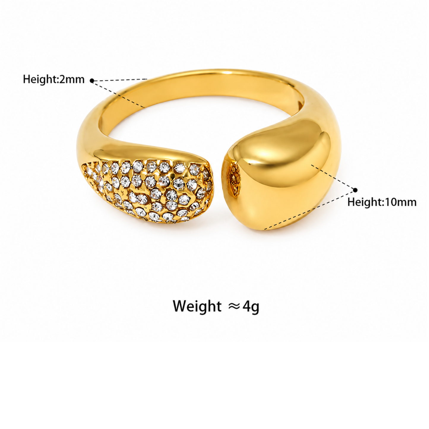 Aurelia open-ended CZ Ring- Zariva
