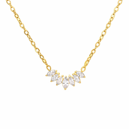 Marquise White CZ Necklace – Zariva
