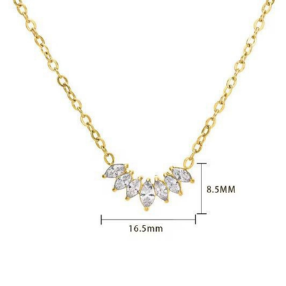Marquise White CZ Necklace – Zariva