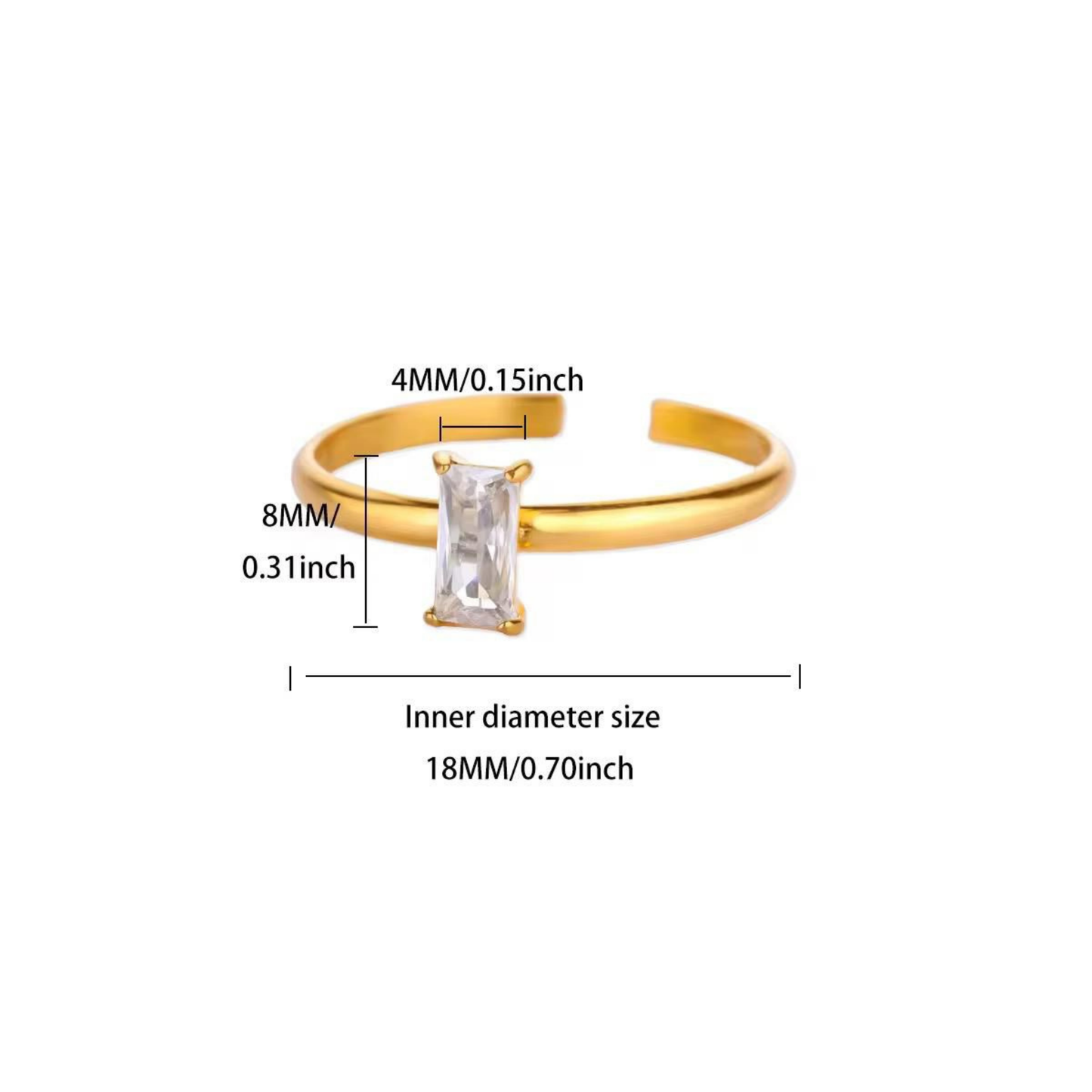 Aurelia Zircon Solitaire Ring – Zariva