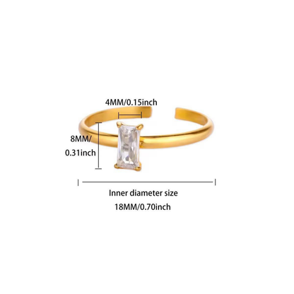 Aurelia Zircon Solitaire Ring – Zariva